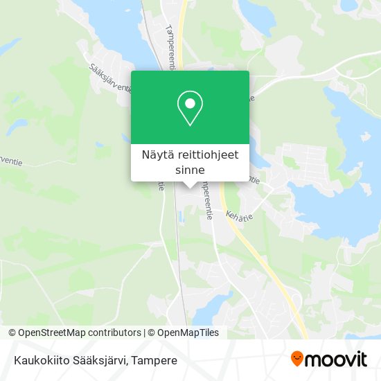 Kaukokiito Sääksjärvi kartta