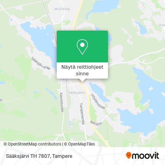 Sääksjärvi TH 7807 kartta