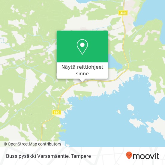 Bussipysäkki Varsamäentie kartta