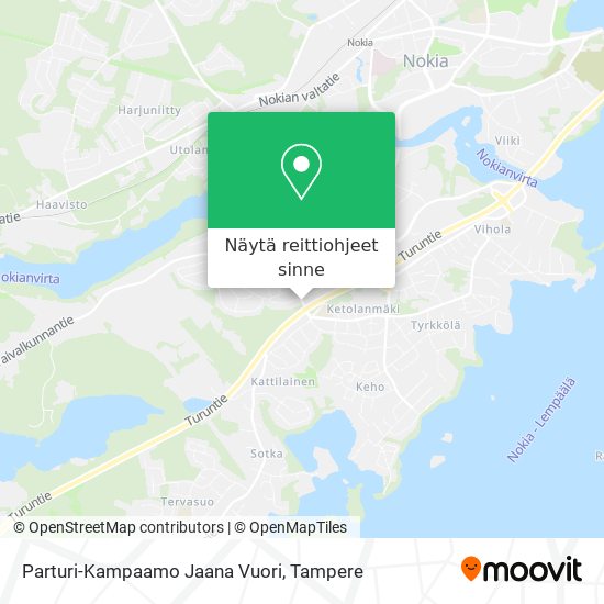 Parturi-Kampaamo Jaana Vuori kartta