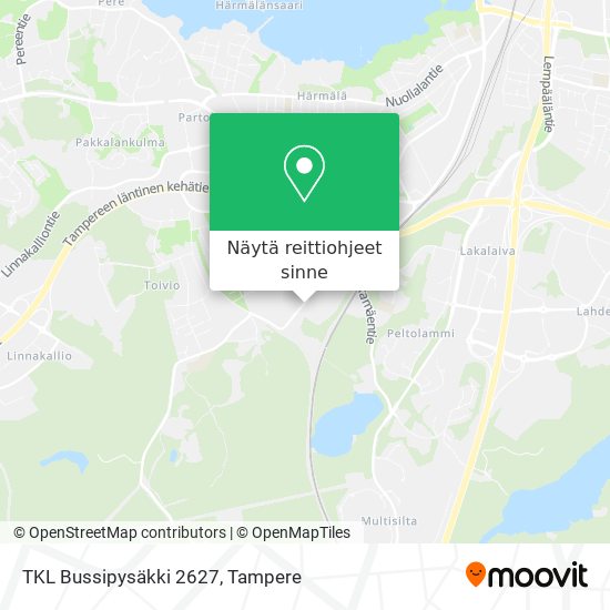 TKL Bussipysäkki 2627 kartta