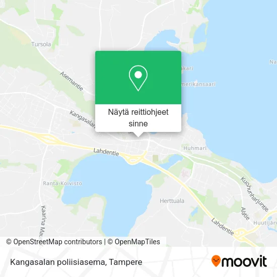 Kangasalan poliisiasema kartta
