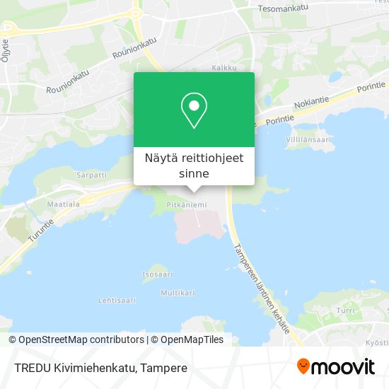 TREDU Kivimiehenkatu kartta