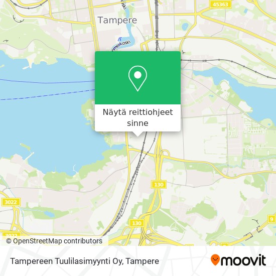 Tampereen Tuulilasimyynti Oy kartta