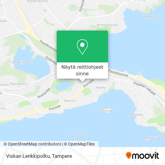 Viskan Lenkkipolku kartta