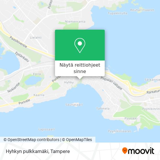 Hyhkyn pulkkamäki kartta