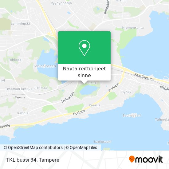 Kuinka päästä kohteeseen TKL bussi 34 paikassa Tampere kulkuvälineellä  Bussi, Juna tai Raitiovaunu?