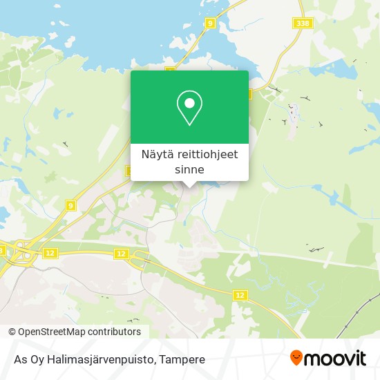As Oy Halimasjärvenpuisto kartta