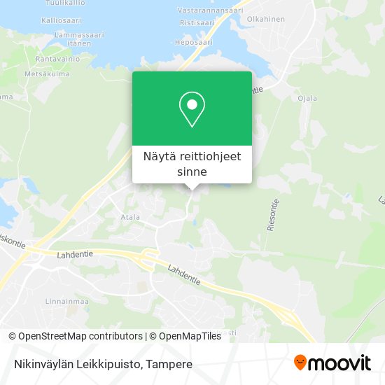 Nikinväylän Leikkipuisto kartta