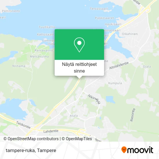 tampere-ruka kartta