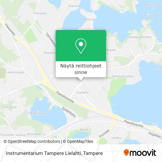 Instrumentarium Tampere Lielahti kartta