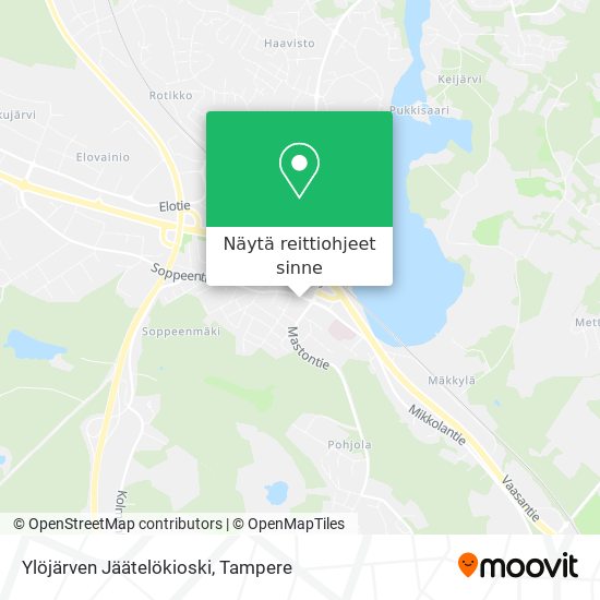 Ylöjärven Jäätelökioski kartta