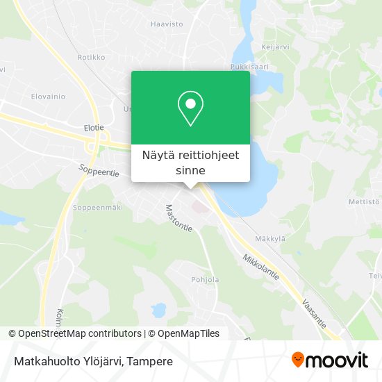 Matkahuolto Ylöjärvi kartta