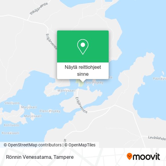 Rönnin Venesatama kartta