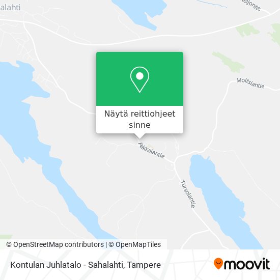 Kontulan Juhlatalo - Sahalahti kartta
