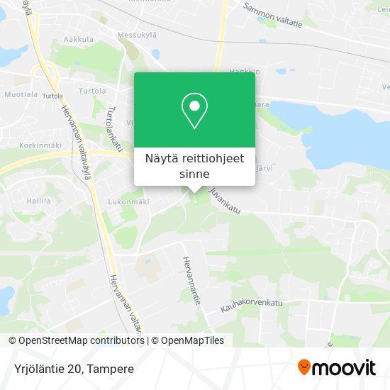 Yrjöläntie 20 kartta