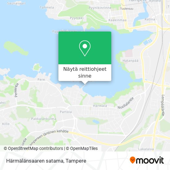 Härmälänsaaren satama kartta