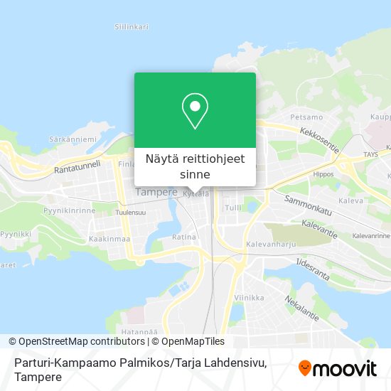 Parturi-Kampaamo Palmikos / Tarja Lahdensivu kartta