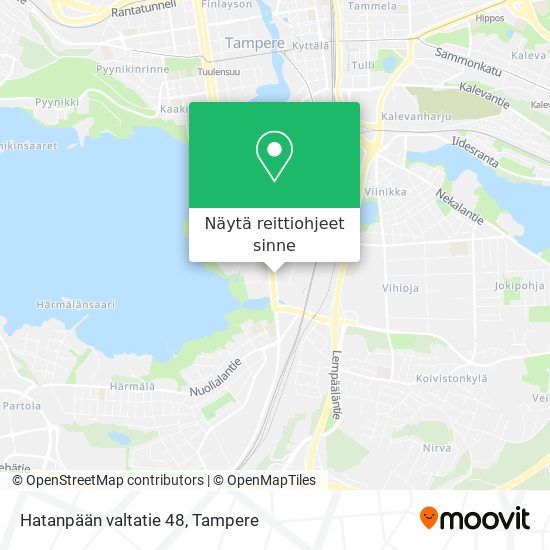 Hatanpään valtatie 48 kartta