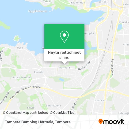Tampere Camping Härmälä kartta