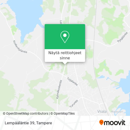 Lempääläntie 39 kartta