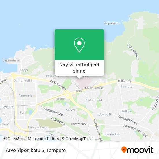 Arvo Ylpön katu 6 kartta