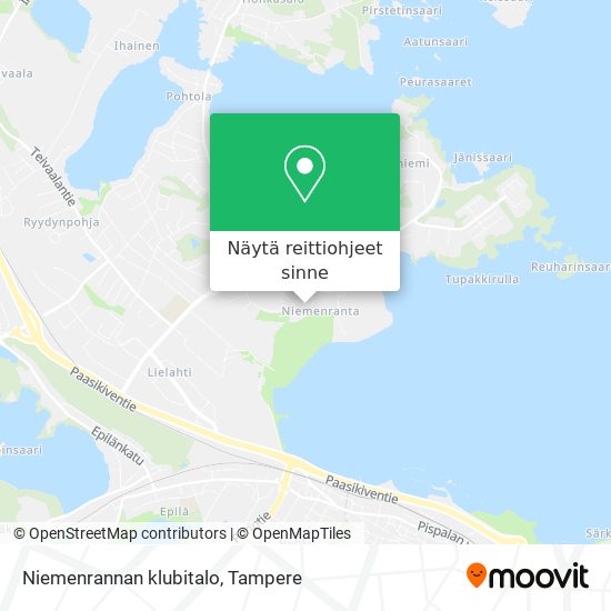 Niemenrannan klubitalo kartta