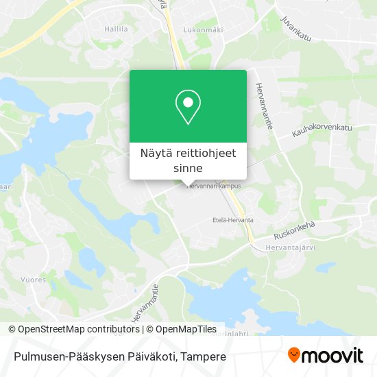 Pulmusen-Pääskysen Päiväkoti kartta