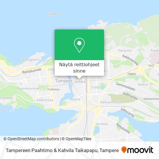 Tampereen Paahtimo & Kahvila Taikapapu kartta