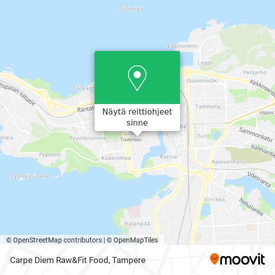 Carpe Diem Raw&Fit Food kartta