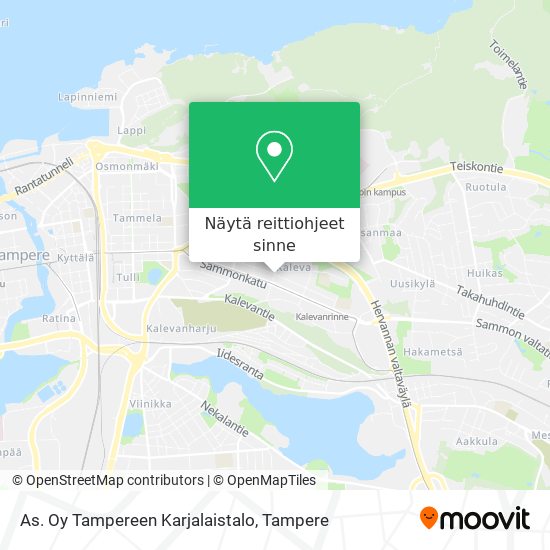 As. Oy Tampereen Karjalaistalo kartta