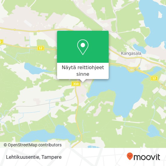 Lehtikuusentie kartta