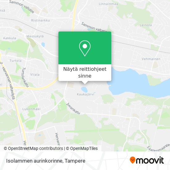 Isolammen aurinkorinne kartta