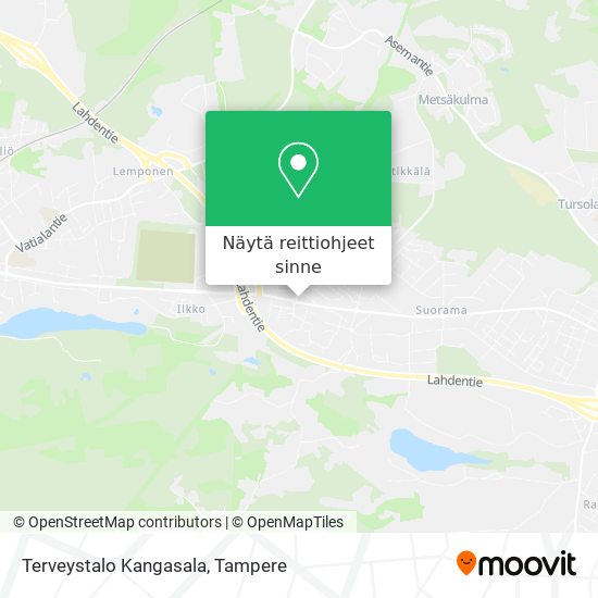 Terveystalo Kangasala kartta