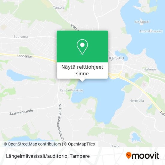 Längelmävesisali/auditorio kartta