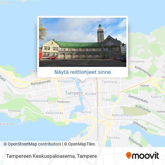 Tampereen Keskuspaloasema kartta
