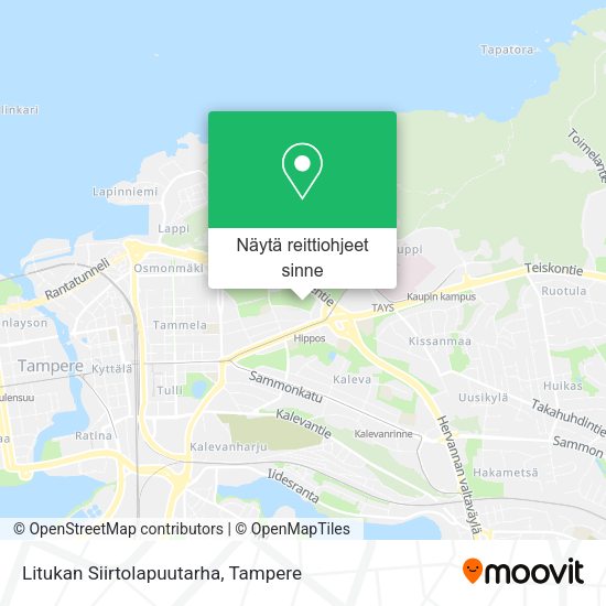 Litukan Siirtolapuutarha kartta