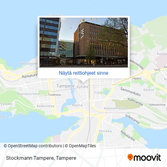 Stockmann Tampere kartta