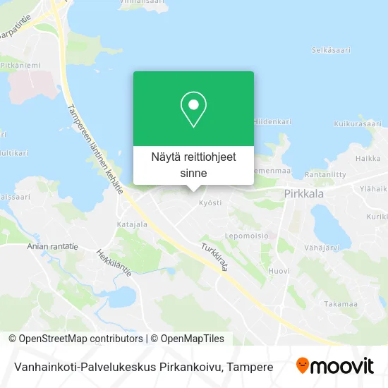 Vanhainkoti-Palvelukeskus Pirkankoivu kartta