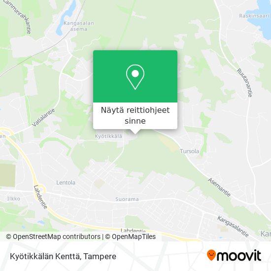 Kyötikkälän Kenttä kartta