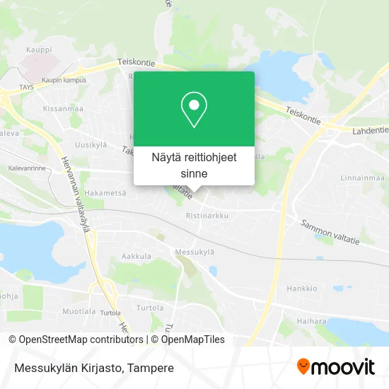 Messukylän Kirjasto kartta