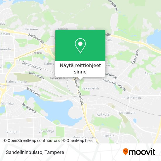 Kuinka päästä kohteeseen Sandelininpuisto paikassa Tampere kulkuvälineellä  Bussi, Raitiovaunu tai Juna?