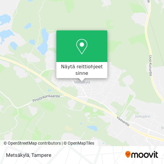 Kuinka päästä kohteeseen Metsäkylä paikassa Ylöjärvi kulkuvälineellä Bussi?