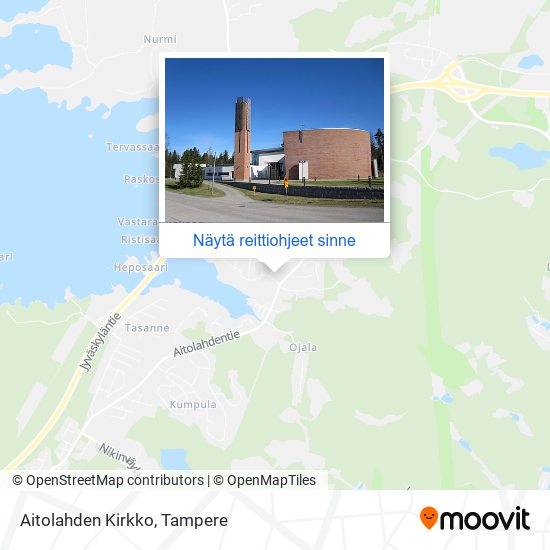 Kuinka päästä kohteeseen Aitolahden Kirkko paikassa Tampere kulkuvälineellä  Bussi tai Raitiovaunu?