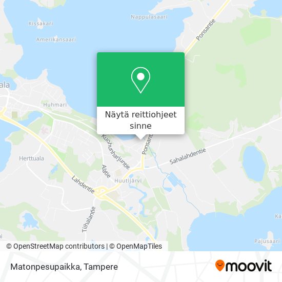 Matonpesupaikka kartta