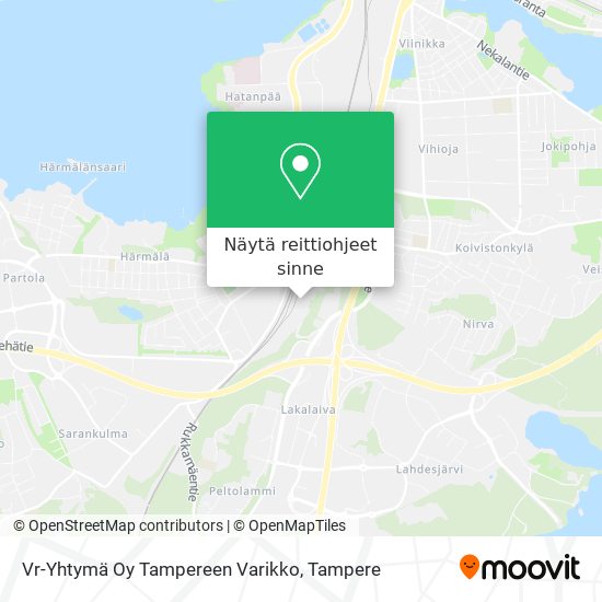 Vr-Yhtymä Oy Tampereen Varikko kartta