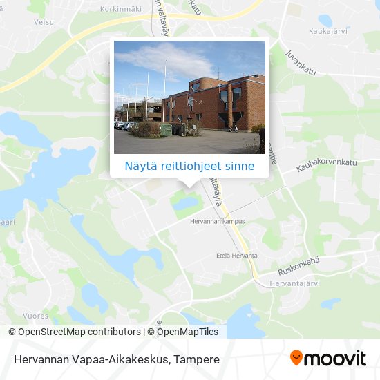 Kuinka päästä kohteeseen Hervannan Vapaa-Aikakeskus paikassa Tampere  kulkuvälineellä Bussi tai Raitiovaunu?