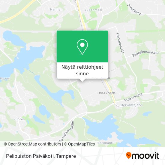 Pelipuiston Päiväkoti kartta