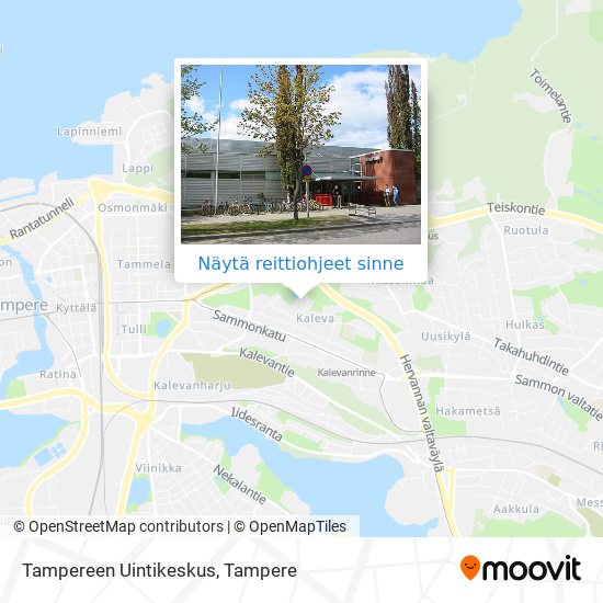 Tampereen Uintikeskus kartta