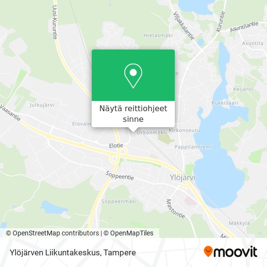 Ylöjärven Liikuntakeskus kartta